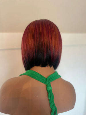 Ashly 1b/530 Bob Pre-Plucked 100% Human Hair Wig Kymi J's Collection
