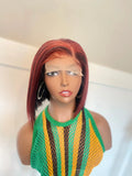 Ashly 1b/530 Bob Pre-Plucked 100% Human Hair Wig Kymi J's Collection