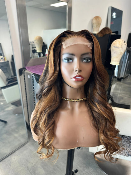Jasmin 24" Pre-Plucked Human Hair Wig Kymi J's Collection