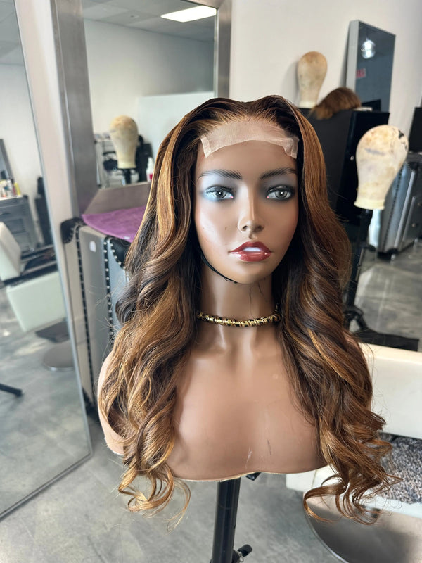 Jasmin 24" Pre-Plucked Human Hair Wig Kymi J's Collection