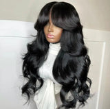 Custom Natural Black Straight Soft Look Wig Pre-Pluck 100% Human Hair Kymi J's Collection