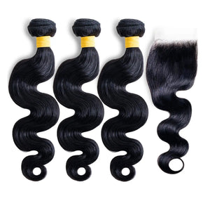 Body Wave 3 Bundles with closure Radiant Beauty Lounge