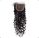 4X4 Jerry Curl Transparent Closure