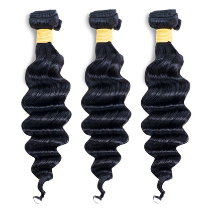 Loose Deep Wave 3 Bundles With Closure Radiant Beauty Lounge